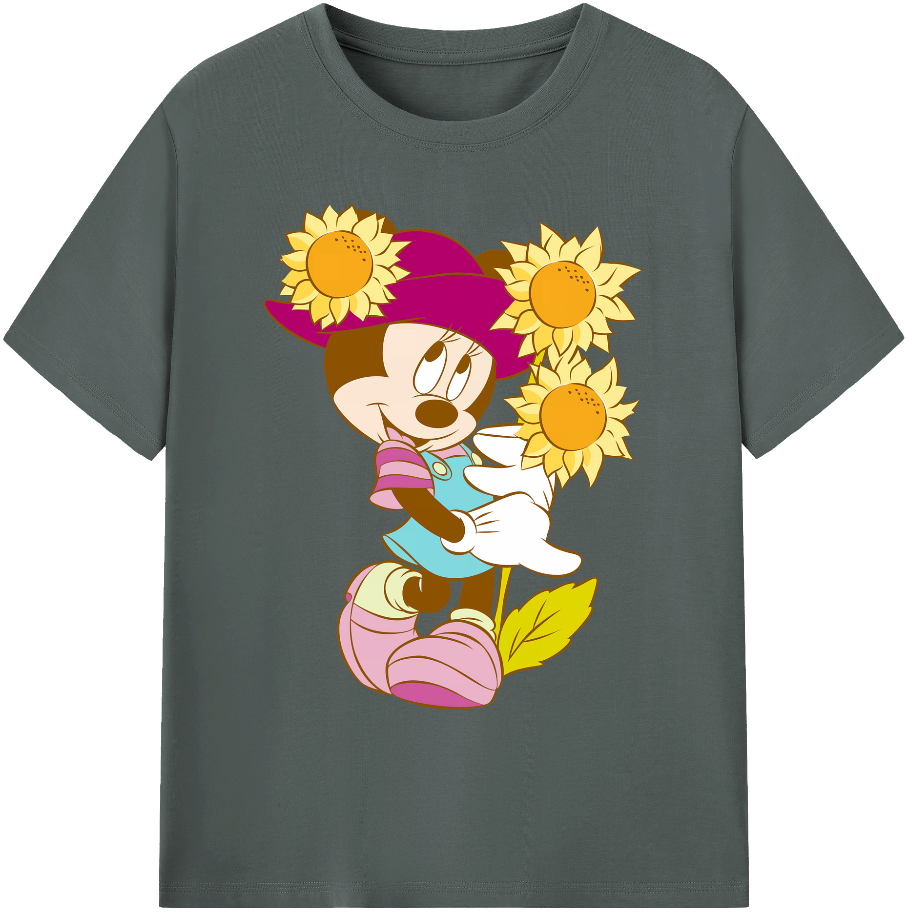 ミッキーマウス Mickey Mouse 綿100％ メンズ半袖Tシャツ｜肌触りやわらか＆通気性